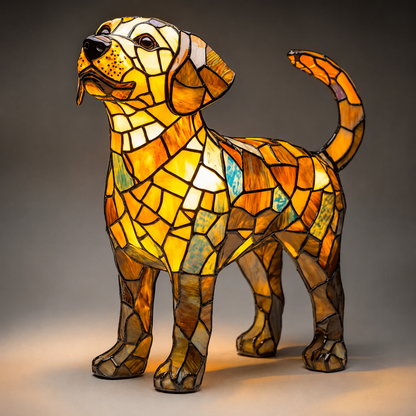 Handmade Dog Lamps