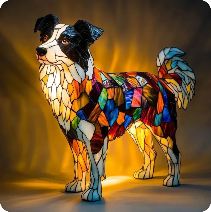 Handmade Dog Lamps