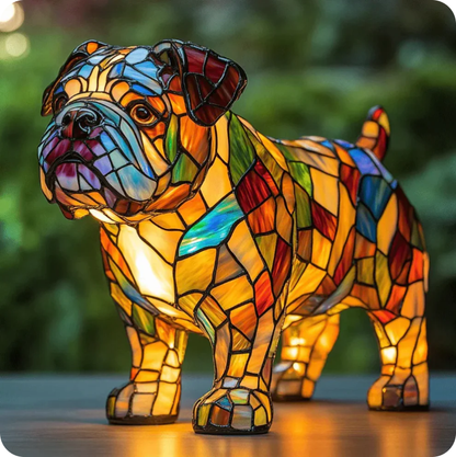 Handmade Dog Lamps