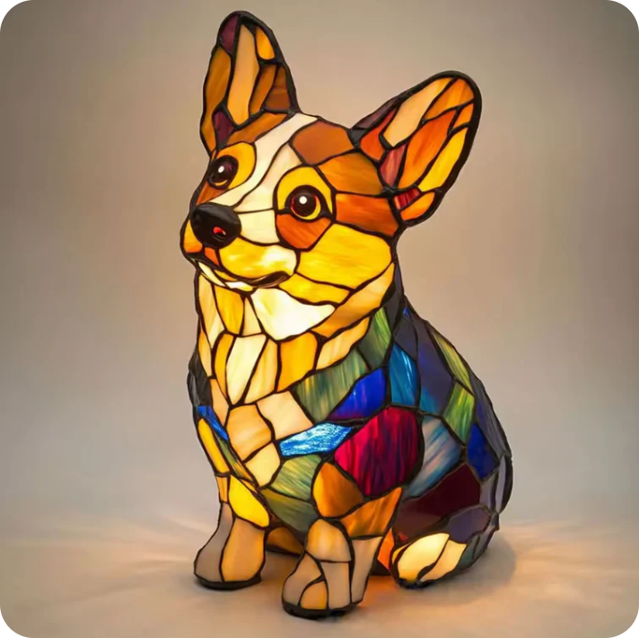 Handmade Dog Lamps