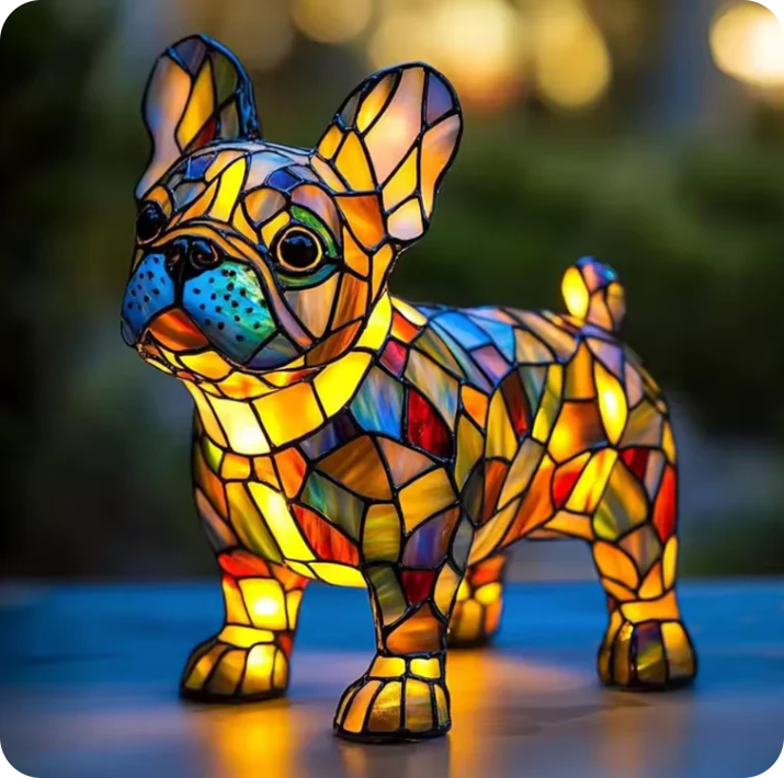 Handmade Dog Lamps
