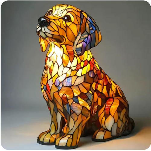 Handmade Dog Lamps