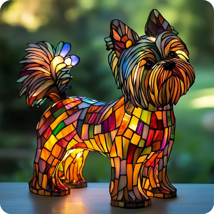 Handmade Dog Lamps